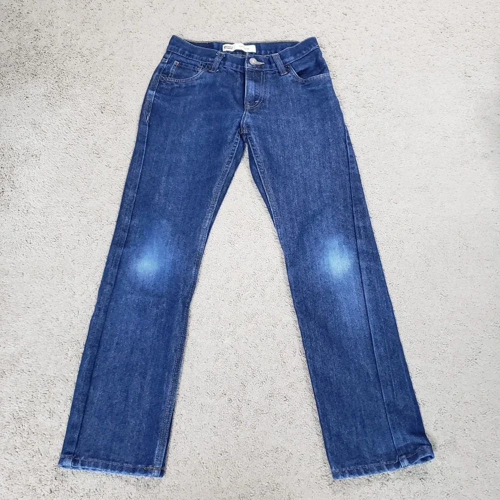LEVI's 511 Boys Slim Fit Jeans Dark Wash 14 Reg 27x27 Fade Casual Outside Preppy